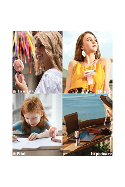 Flippy Ultra Portable Fan with Aromatherapy, Flippy, 3 in 1, Handheld, Desk, Neck, 5 Speeds