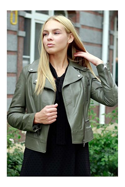 vivamood Jovana Kadın Kuzu Deri Mont-3XL