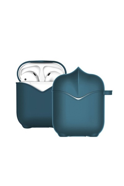 Bibilel Headphone case compatible with Apple AirPods, Knight model, Navy Blue