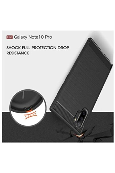 SOHO Protective case with carbon inserts for Samsung Galaxy Note 10 Plus (Note 10+), black