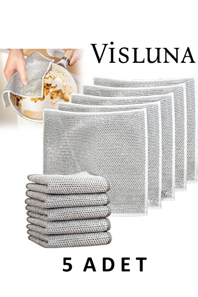 VİSLUNA (5 komada) Luksuzna žica za pranje posuđa, kuhinjska krpa, žica za ri...