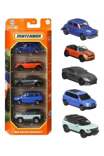 HOT WHEELS Matchbx Metal Beşli Araba Seti MBX BRITISH ROADWAYS C1817-JBX33