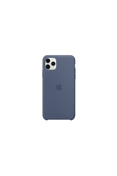 SOHO Apple logo silicone case for iPhone 11 Pro Max, Blue
