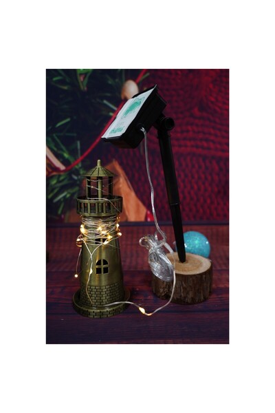 Flippy Christmas Installation Outdoor/Indoor, Linear, Flippy, 50 Warm White LED, 5m, Solar, Copper Wire