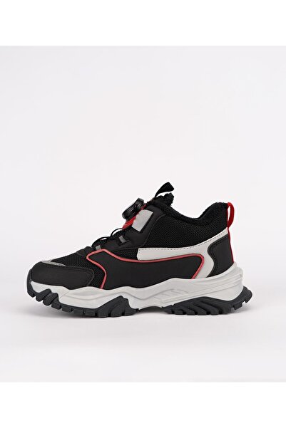 GÜLERSHOES Garantili Orijinal Su Geçirmez Kaymaz Taban Kışlık Sıcak Cırt Bantlı Çocuk Bot 31-32-33-34-35 Numara