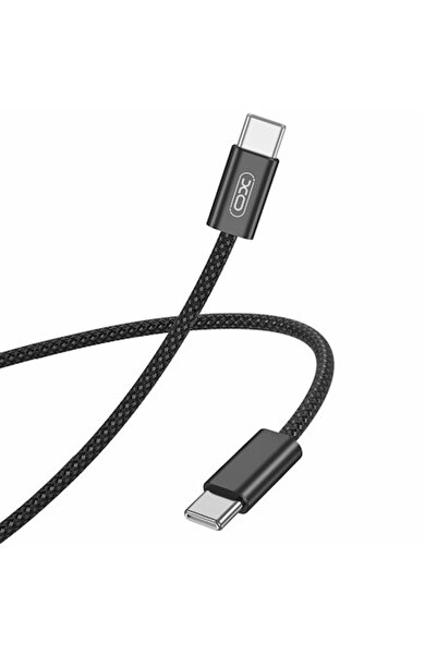 XO Design Cablu de date și încărcare USB-C la USB-C NB-Q206B, 60W, 1m, Negru
