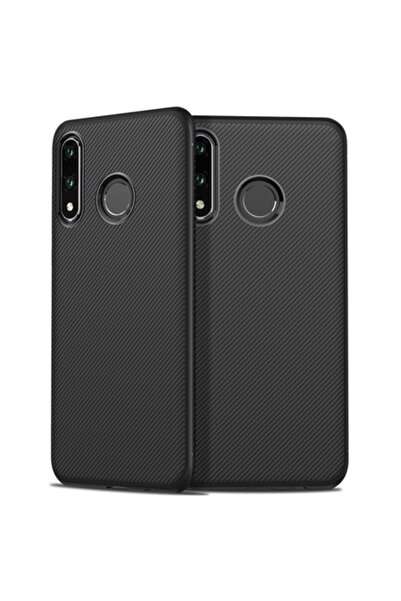 SOHO Husă compatibilă cu Huawei P30 Lite, design subțire din silicon, neagră