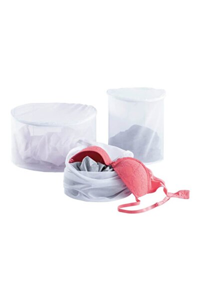 Bibilel Set saculeti pentru masina de spalat, circulari, pentru haine delicate, inchidere cu fermoar, 3 pies