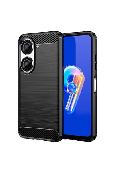 OEM Carcasă TPU Carbon pentru Asus Zenfone 9 - Neagră