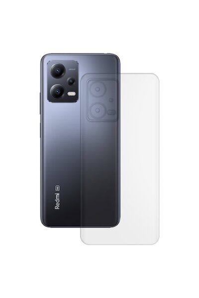 SILKASE Folie spate mată pentru Xiaomi Redmi Note 12, protecție spate din sil...