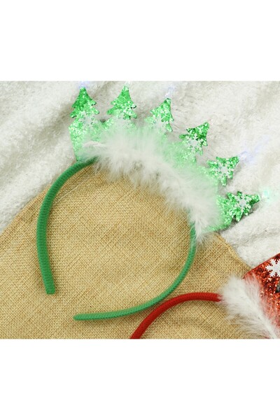 Flippy Christmas headband/circle, green color, standard size,