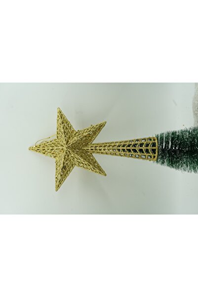 Flippy Διακοσμητικό Χριστουγεννιάτικο Δέντρο, Χρυσό, Σχήμα Αστεριού, Σχέδιο με Κομμάτια, Πλαστικό/Μέταλλο, 18 cm x 26 cm, Εσωτερικό