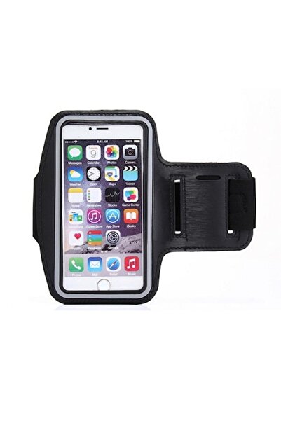 Bibilel Husă de telefon sport cu bandă de susținere, 5,8 inch, spațiu de depozitare pentru chei și căști, negru gri