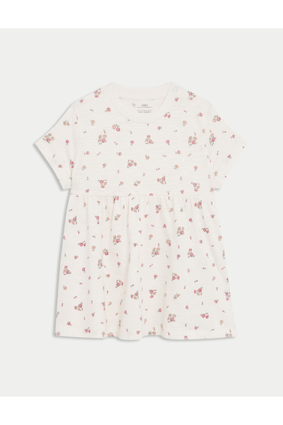 Marks & Spencer Jersey Ditsy Çiçekli Elbise (0-3 Yaş)
