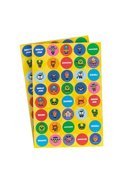 dalip Set 80 de stickere, Brawl Stars, multicolore