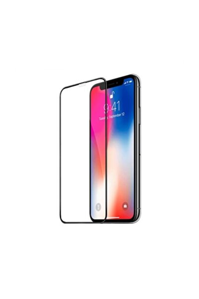 OEM Protector de ecran din sticlă securizată pentru iPhone X / XS, negru - tr...