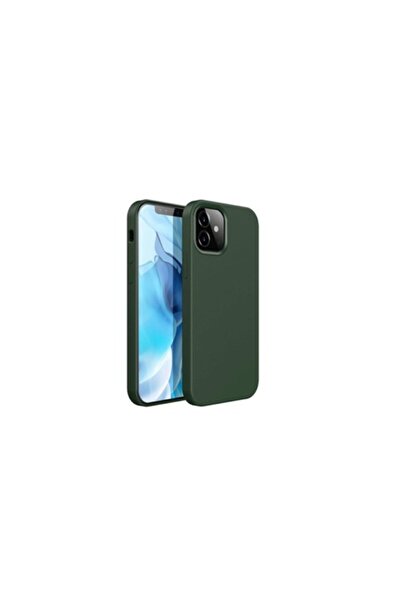 SOHO Carcasă din silicon moale verde închis pentru iPhone 12 Pro Max (capac s...