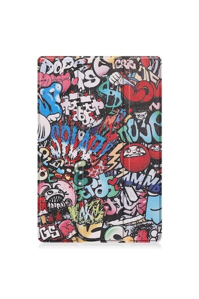 SOHO Book cover case compatible with Huawei MatePad Pro 11 2022, -leather with Graffiti design, Multic