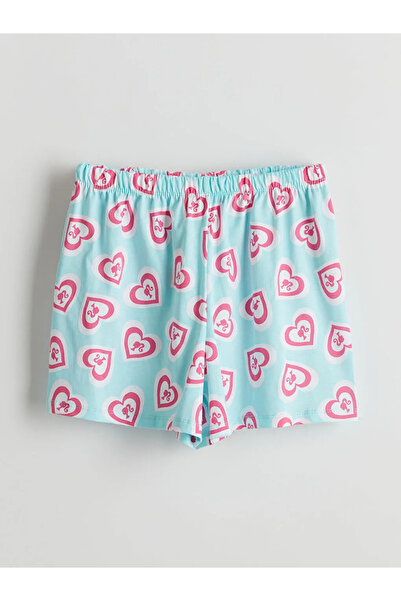 LC Waikiki Pantaloni scurți de pijama pentru fete cu elastic în talie, cu imp...