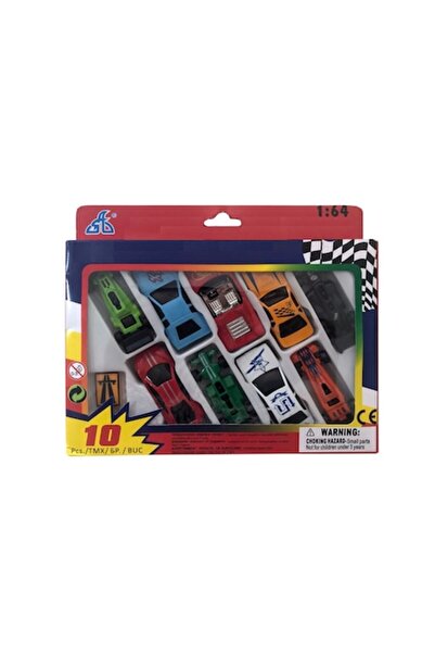 Bibilel Set cu 9 modele de masinute pentru curse, City Racer, multicolor