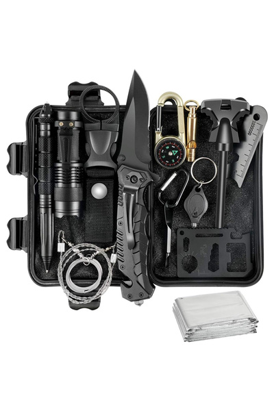 Flippy Kit supravietuire 19 in 1 Flippy, Cutit/Busola/Lanterna/Fluier/Chingi/...