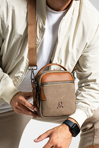 MEGA ÇANTA Ανδρική τσάντα χιαστί/χειρός σειράς Canvas