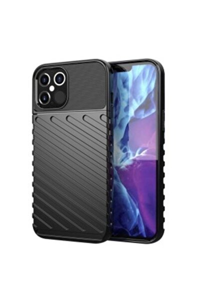 Bibilel Carcasă spate de protecție TPU pentru iPhone 12/12 Pro, cu bara de pr...