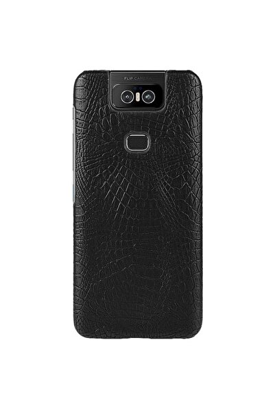 OEM Carcasă pentru Asus Zenfone 6 ZS630KL, OEM, textură crocodil rezistentă la șocuri, neagră