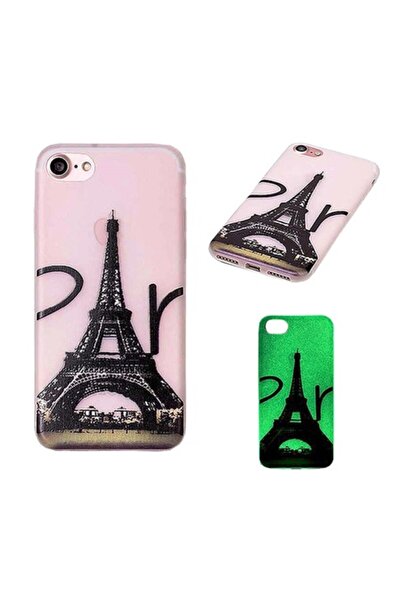 Maxx Carcasă de protecție spate fosforescentă pentru iPhone 7, design Turnul Eiffel, MKC-25088
