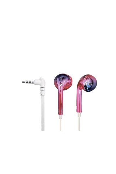 SOHO Căști audio metalice cu mufă jack de 3,5 mm, roz