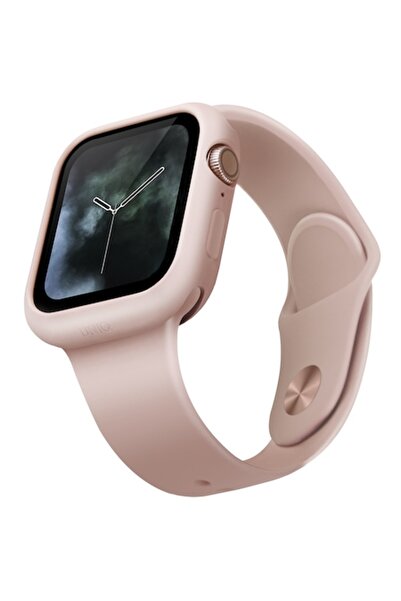 uniq Carcasă Lino pentru Apple Watch seria 44mm, roz