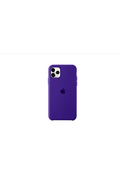 SOHO Силиконов калъф с лого на Apple за iPhone 11, лилав