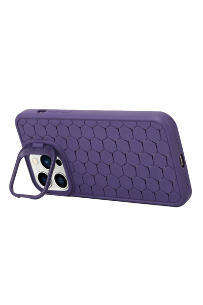 Toolsy Husa de Protectie TPU, Flippy, pentru Apple iPhone 14 Pro, 3D Cube, cu Inel, Protectie Camera, Antis
