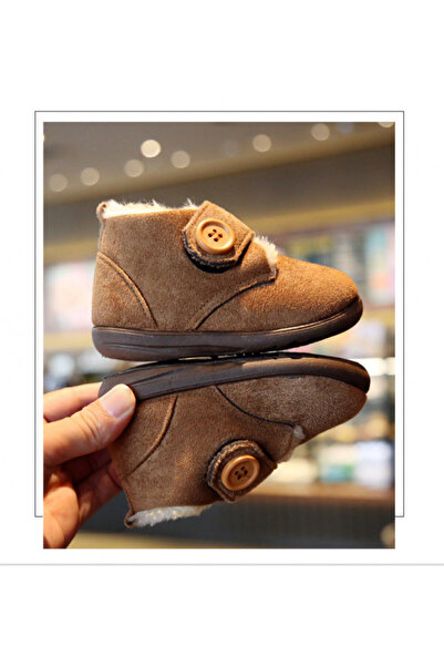 Bebelul Brown fur-lined shoes - Watercress