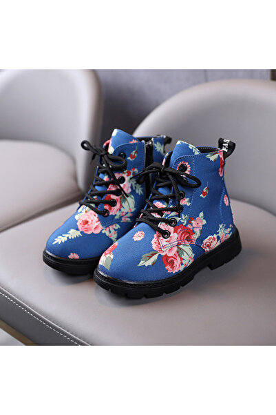 Superbaby Μπλε ΑΦΟΡΜΗΤΕΣ μπότες - Λουλούδια