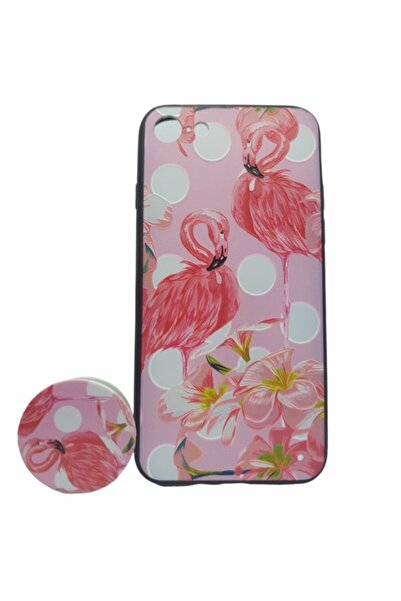Apple Husa iPhone 6/6S Πολύχρωμο Μοντέλο Flamingo + Υποστήριξη περιλαμβάνεται