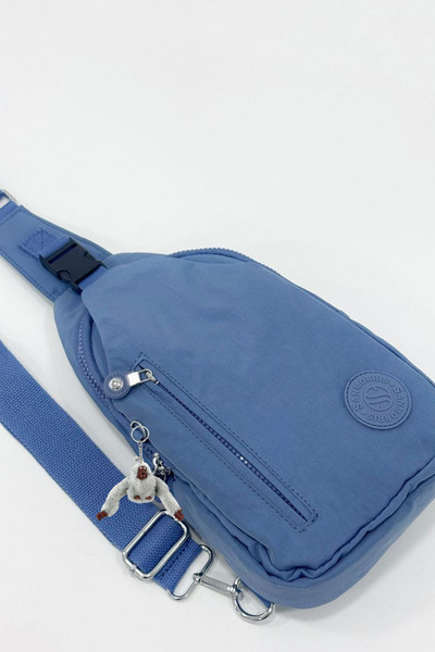 Freedom Țesătură unisex, rezistentă la apă, bretea crossbody geantă + cadou breloc cu maimuță