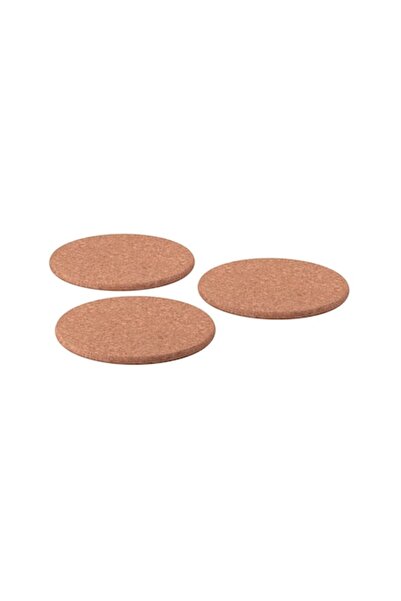 Bibilel Set of 3 Cork Hot Pot Holders, 19cm Diameter, Brown, IKA-BBLFMD290