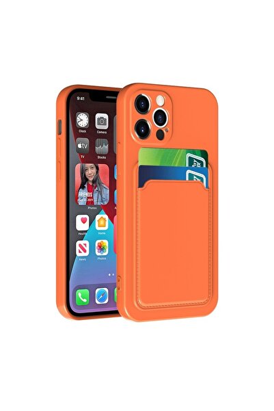 Flippy protective case with card holder compatible with Apple iPhone 13 Orange