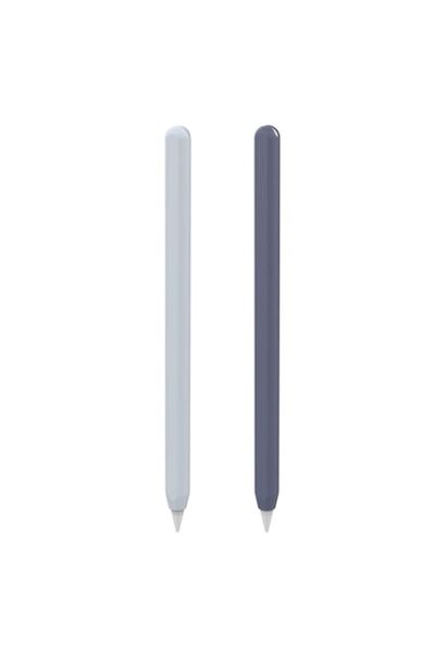 OEM Комплект 2 Huse Apple Pencil 2, Bleumarin si Bleu