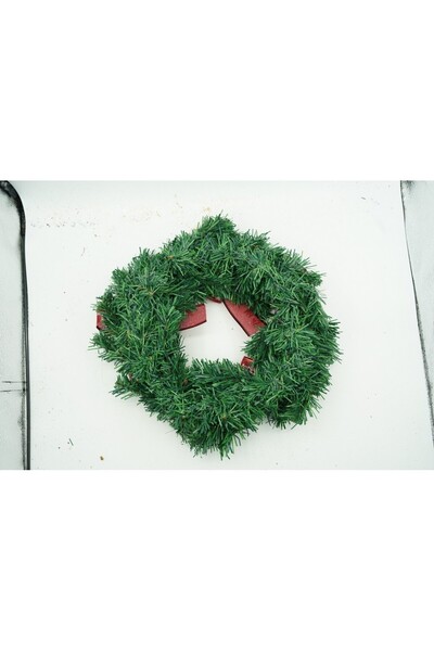 Optim Solution Christmas door wreath, Red/Green, 35 cm, PVC, Artificial, Decorated, Indoor/Outdoor