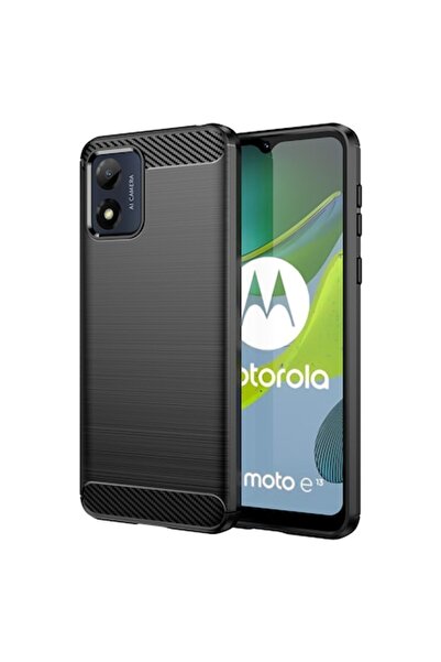 OEM Husa pentru Motorola Moto E13, Carbon, Neagra