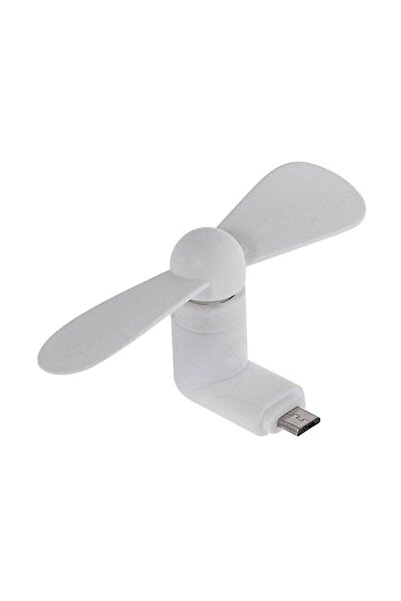Bibilel Mini Portable Fan with micro-USB Port, White, MON-BBL7492
