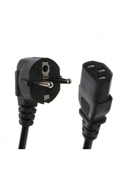 Bibilel PC Power Cable 3 Pins, 3x 0.75mm, 1.5 meters, Black