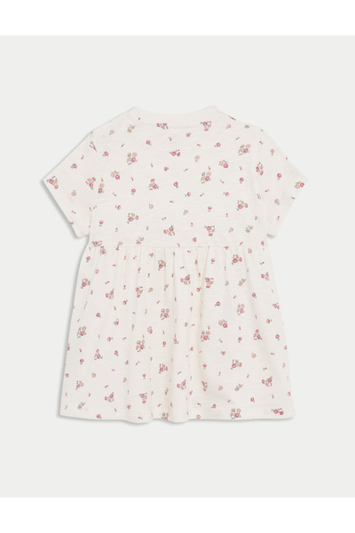 Marks & Spencer Jersey Ditsy Çiçekli Elbise (0-3 Yaş)