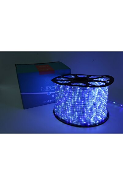 Flippy Christmas Installation, 96 m, 2304 LEDs, Luminous Hose, Cold White / Blue, Transformer, 8 Lighting G