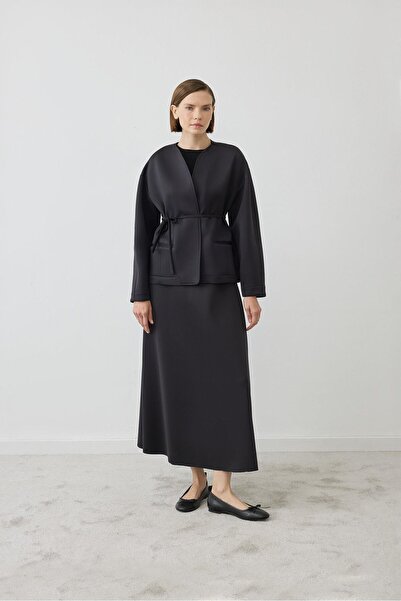 TERZİ DÜKKANI Solin Puff Jacket - Skirt Suit Black