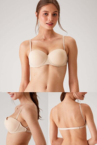 Pierre Cardin Kadın 6627 Pisa Destekli Push-up Straplez Multi Function Sütyen