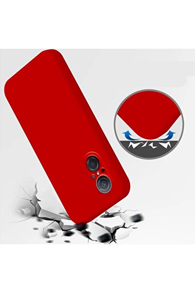 Huawei Case for NOVA 9 SE, Flippy Liquid Silicone, Microfiber Interior, Shock Protection, Red