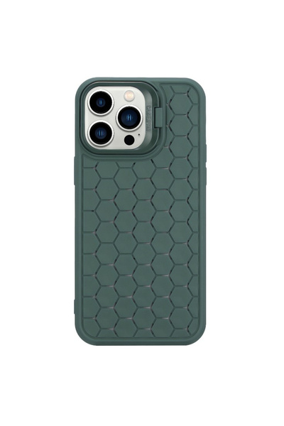 Toolsy Husa de Protectie TPU, Flippy, pentru Apple iPhone 15 Pro, 3D Cube, cu Inel, Protectie Camera, Antis